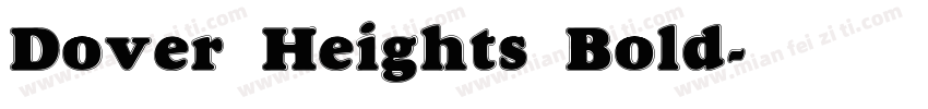 Dover Heights Bold字体转换